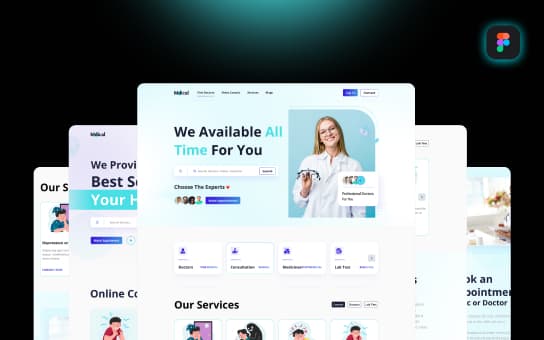 Healthora – Complete Medical Web Mobile desing