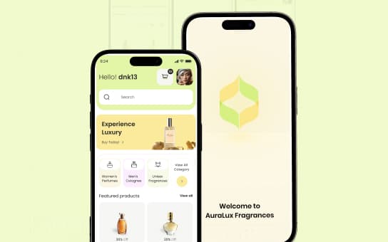 Veloura Luxury Fragrance App UI